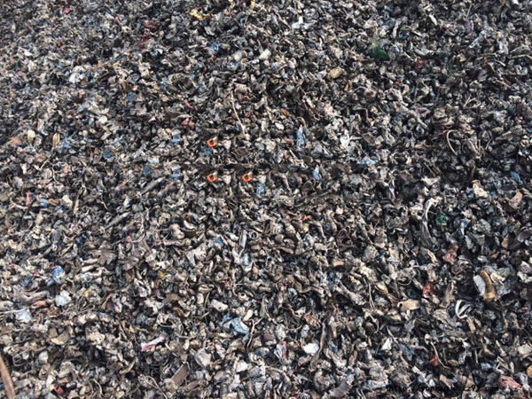 废钢破碎机成品破碎料是什么形状?